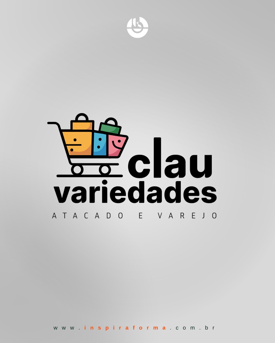 Logo Clau Variedades - Criado pela Inspira Forma